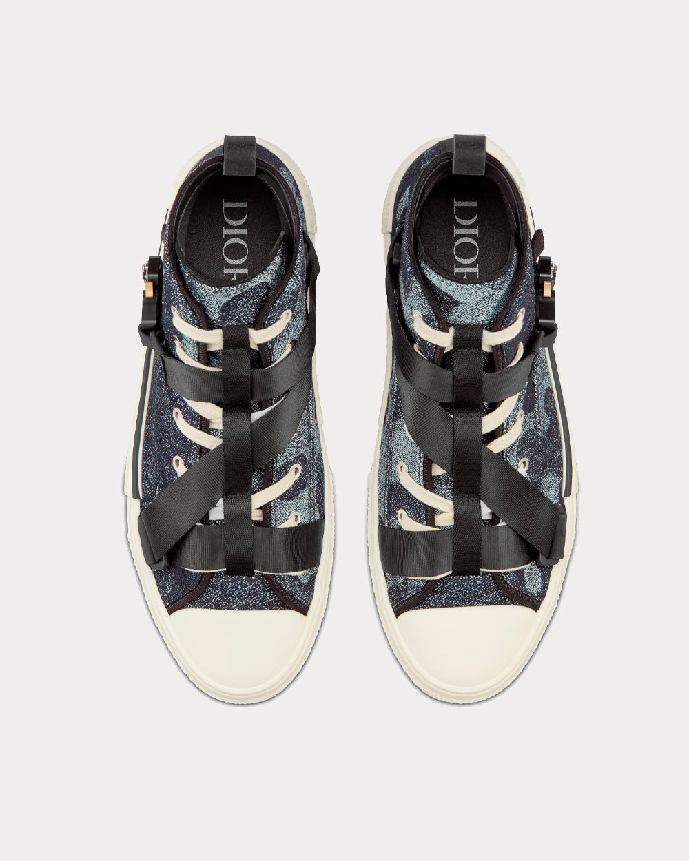 Dior x Peter Doig - B23 Denim Camouflage Jacquard High Top Sneakers