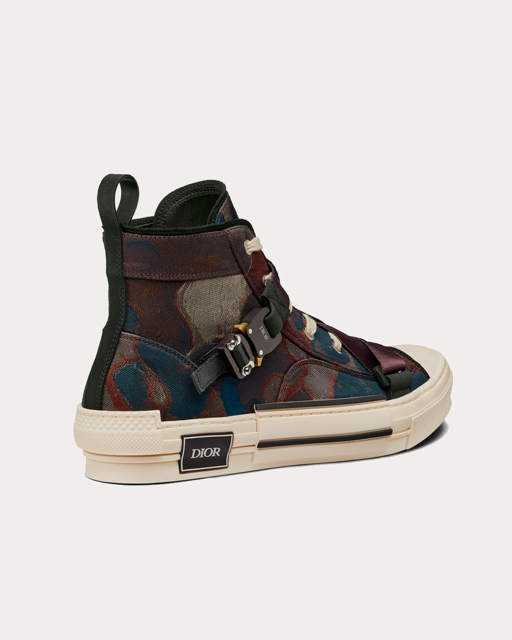 Dior x Peter Doig - B23 Brown Camouflage Jacquard High Top Sneakers