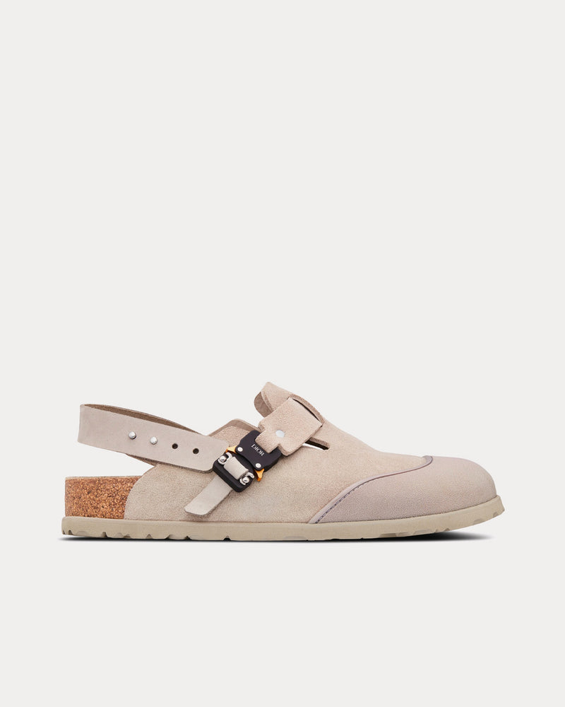 【masa20様限定】DiorMILANO SANDAL SMOOTH CALF Dior x Birkenstock Men's Milano Dior Gray Felted Wool and