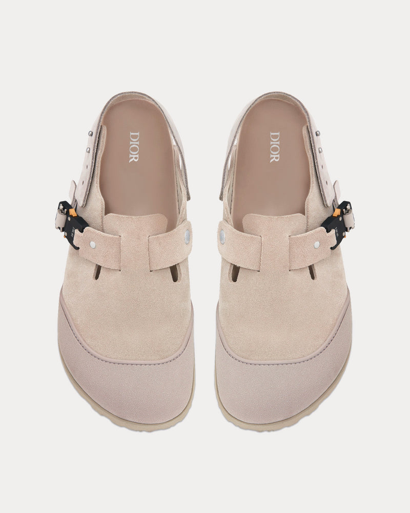 Dior x Birkenstock Men's Tokio Greige Nubuck Calfskin Mules Dior x Birkenstock Men's Tokio Greige Nubuck Calfskin Mules