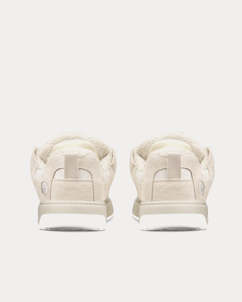 Dior x ERL B9S Skater Limited And Numbered Edition Lilac Suede and Dior Oblique Jacquard Low Top Sneakers - 4