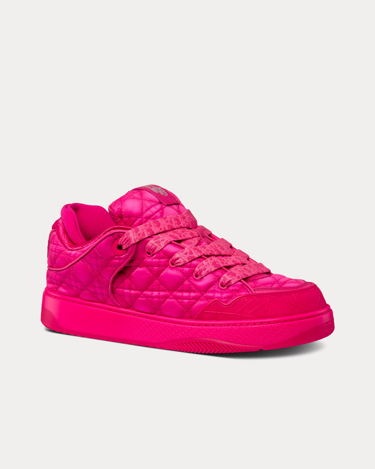 Dior x ERL - B9S Skater Limited And Numbered Edition Fuchsia Kumo Cannage Satin Low Top Sneakers
