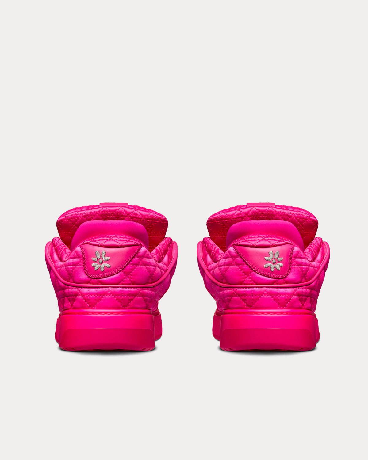 Dior x ERL - B9S Skater Limited And Numbered Edition Fuchsia Kumo Cannage Satin Low Top Sneakers