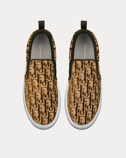 Dior Solar Bronze Slip On Sneakers - 3