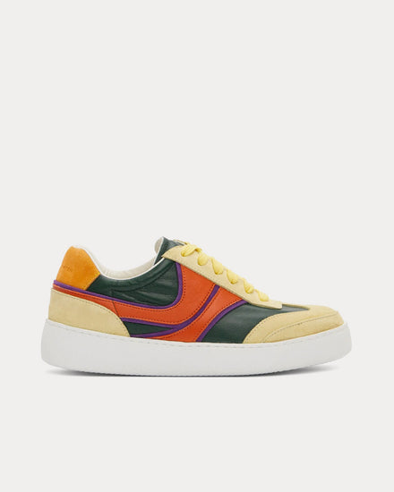 Dries Van Noten Leather Multicolour Low Top Sneakers - 1