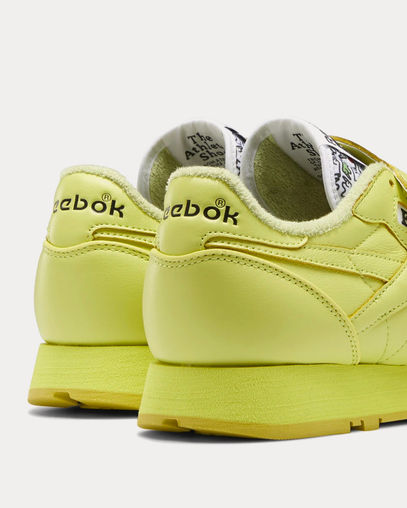 Reebok x Eames Classic Leather Cool Aloe / Cool Aloe / Core Black Low Top Sneakers - 4