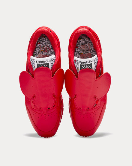 Reebok x Eames Classic Leather Vector Red / Vector Red / Core Black Low Top Sneakers - 2