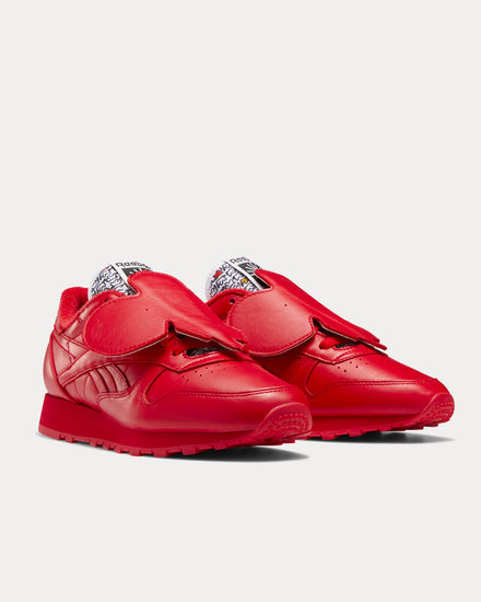 Reebok x Eames Classic Leather Vector Red / Vector Red / Core Black Low Top Sneakers - 3