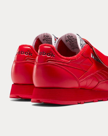 Reebok x Eames Classic Leather Vector Red / Vector Red / Core Black Low Top Sneakers - 4
