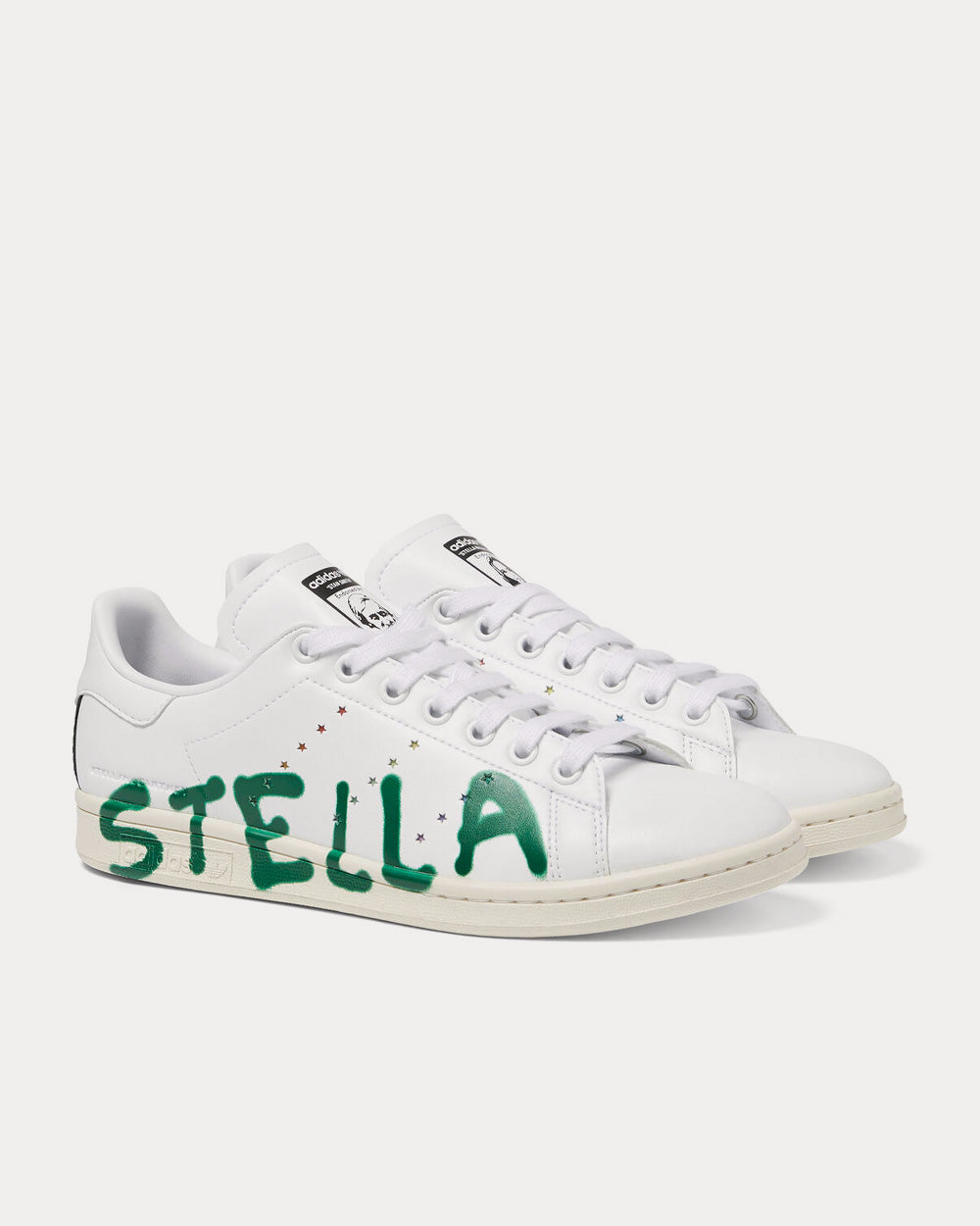 Adidas X Stella McCartney - x Ed Curtis Vegan Stan Smith White / Green Low Top Sneakers