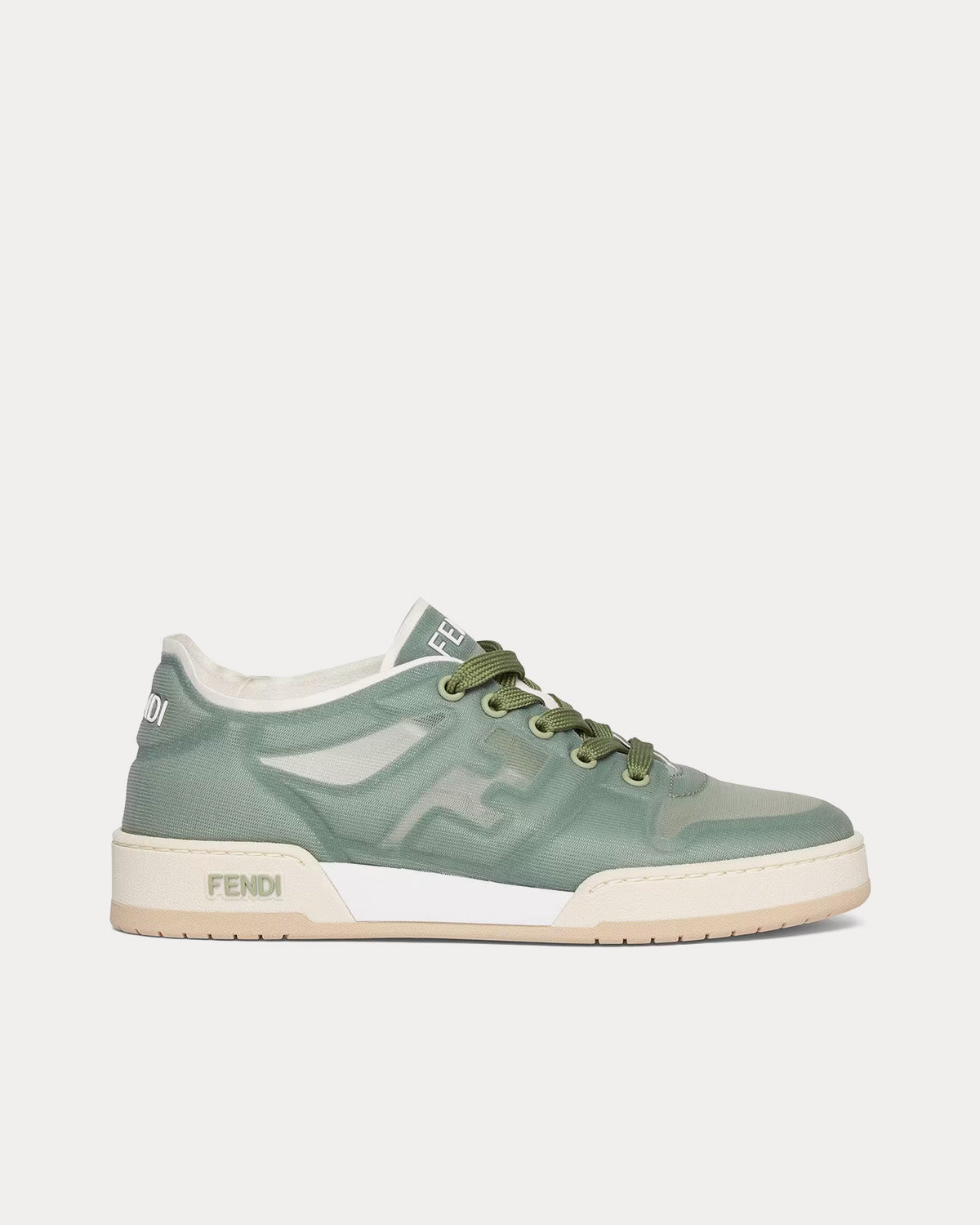 Fendi - Match Mesh Green Low Top Sneakers