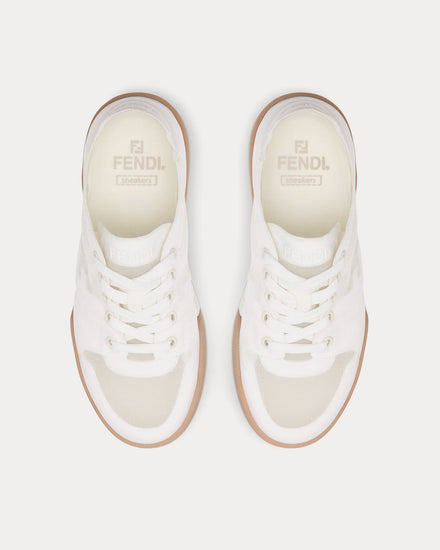 Fendi Match Mesh White Low Top Sneakers - 2