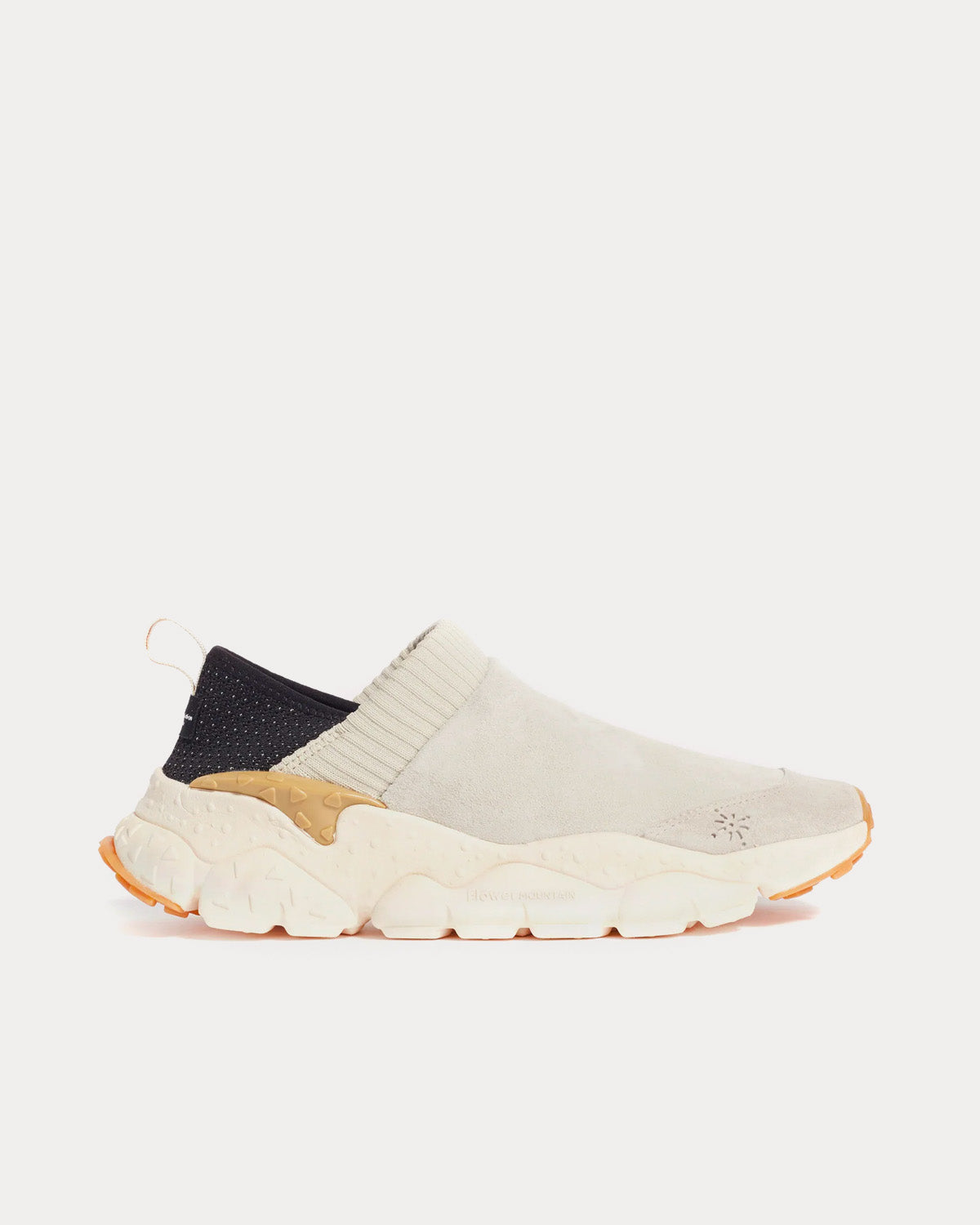 Flower Mountain x Universal Works - Camp Suede & Nylon Off-White Slip On Sneakers