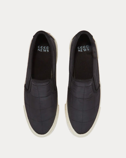 Good News Yess Padded Black Slip On Sneakers - 2