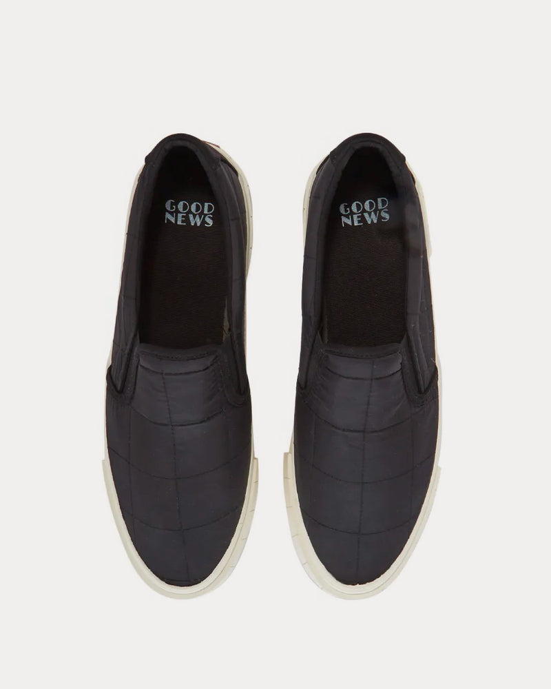Good News Yess Padded Black Slip On Sneakers - 2