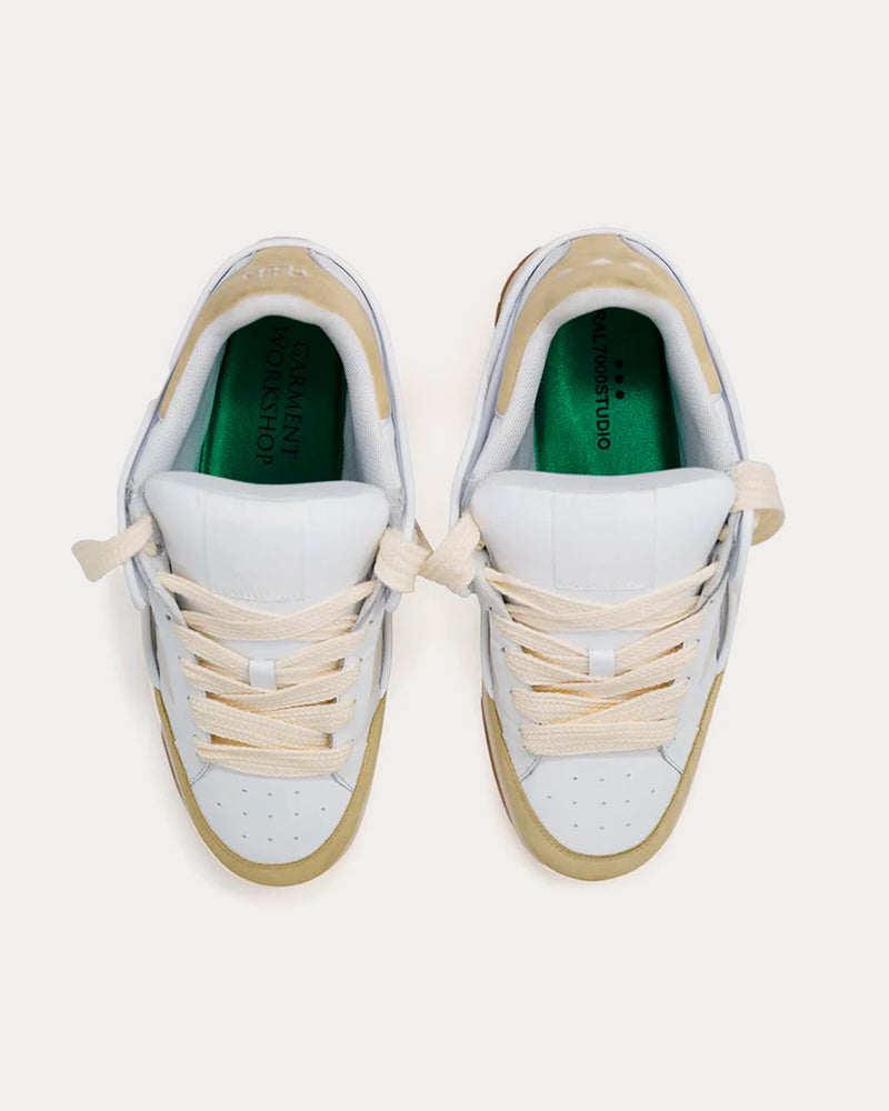 Garment Workshop x RAL7000 Studio LEATHER S01 PRO White / Cream Low Top Sneakers - 2