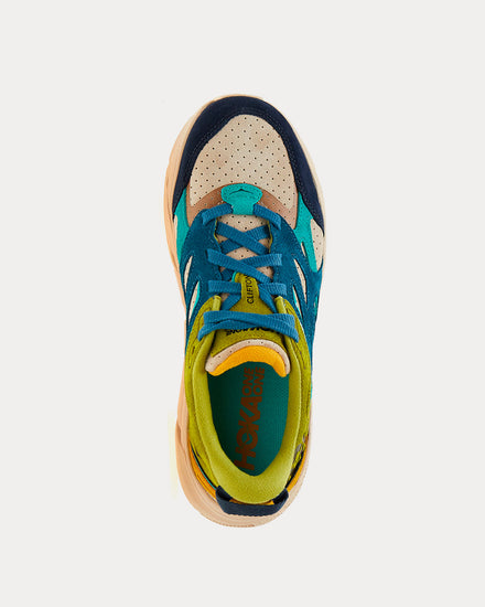 HOKA Clifton L Suede Multi / Shifting Sand Running Shoes - 2
