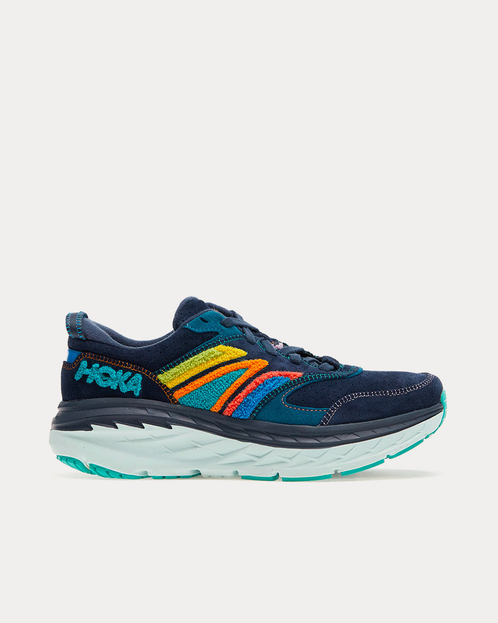 Hoka Men's Bondi L Embroidery Outer Space / Atlantis Running