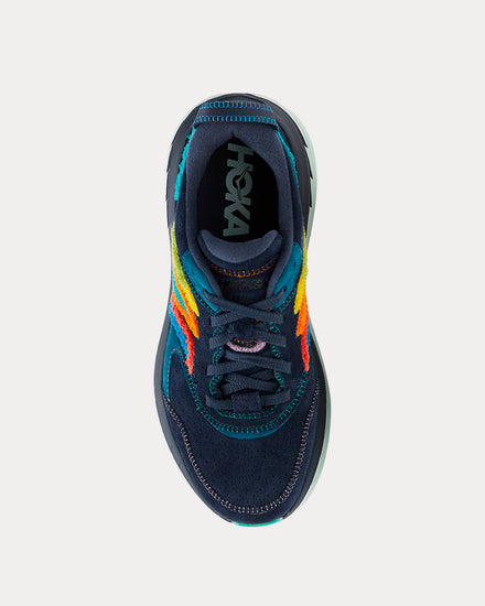 HOKA Bondi L Embroidery Outer Space / Atlantis Running Shoes - 2