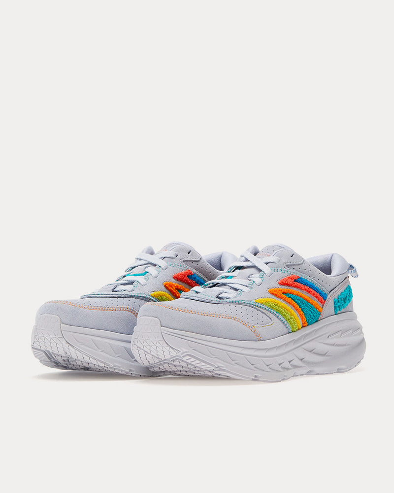 Hoka Bondi L Embroidery Arctic Ice / Atlantis Running Shoes - 3
