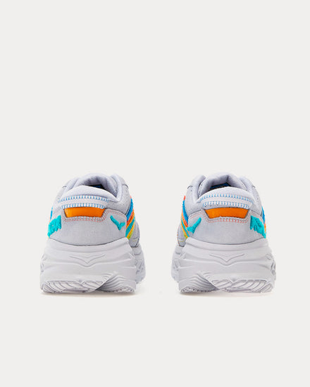 HOKA Bondi L Embroidery Arctic Ice / Atlantis Running Shoes - 4