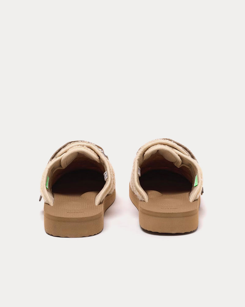 Suicoke x John Elliott Zavo Polar Fleece Cream Slides - 4