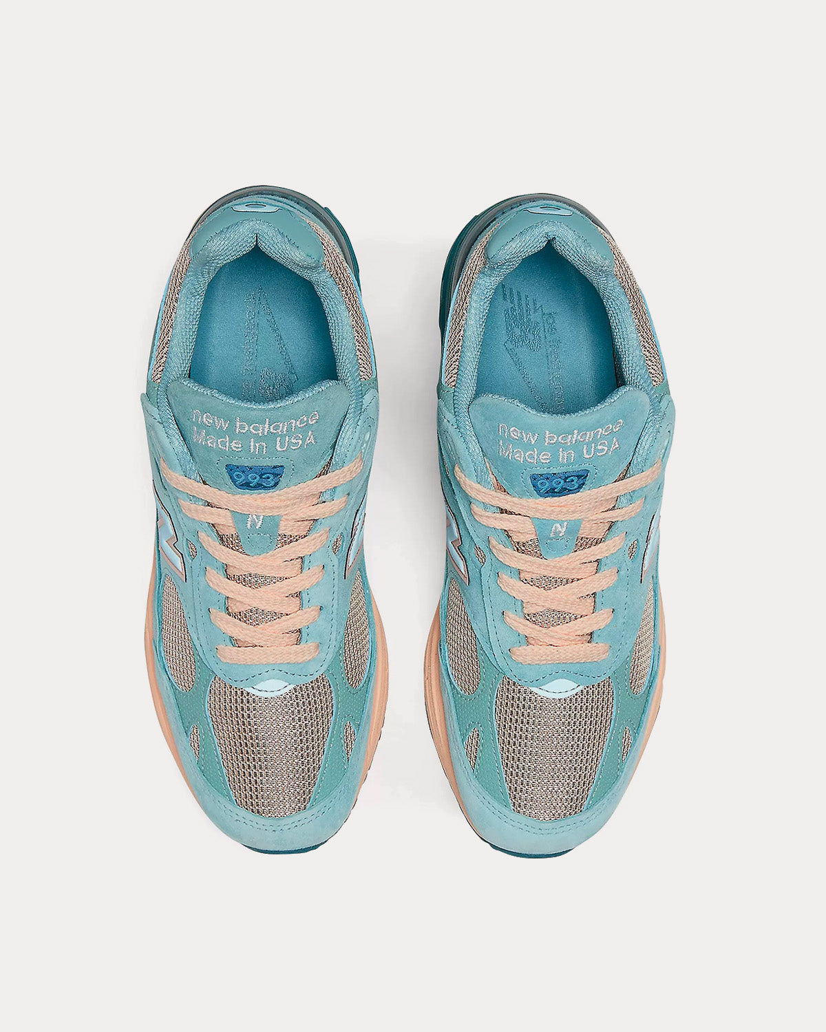 New Balance x Joe Freshgoods MADE in USA 993 Blue Vintage Rose Low Top Sneakers Sneak in Peace