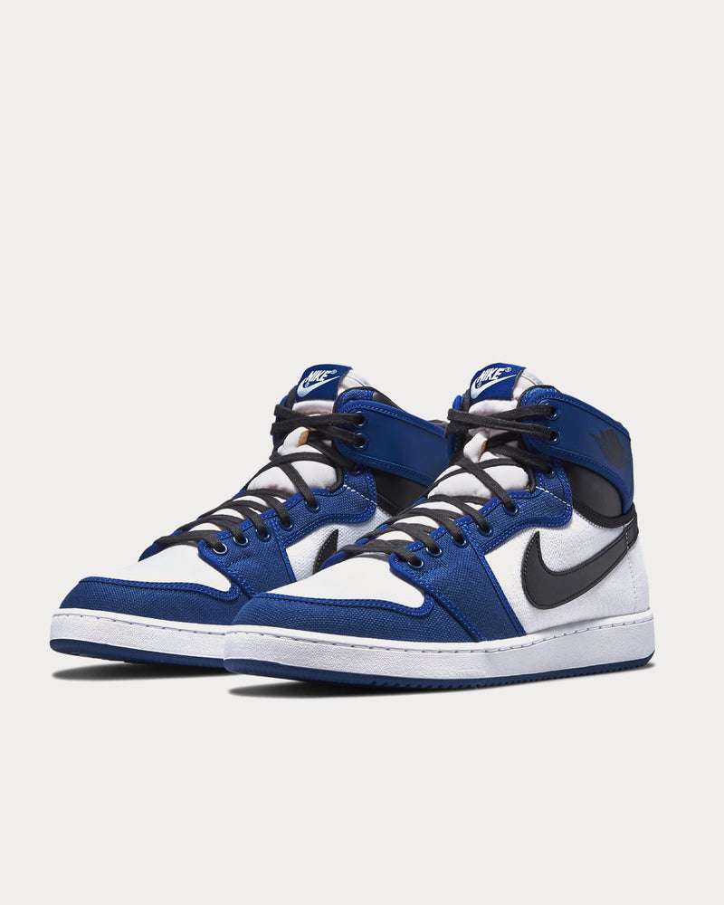 Jordan Jordan 1 KO Storm Blue / White / Black High Top Sneakers - 3