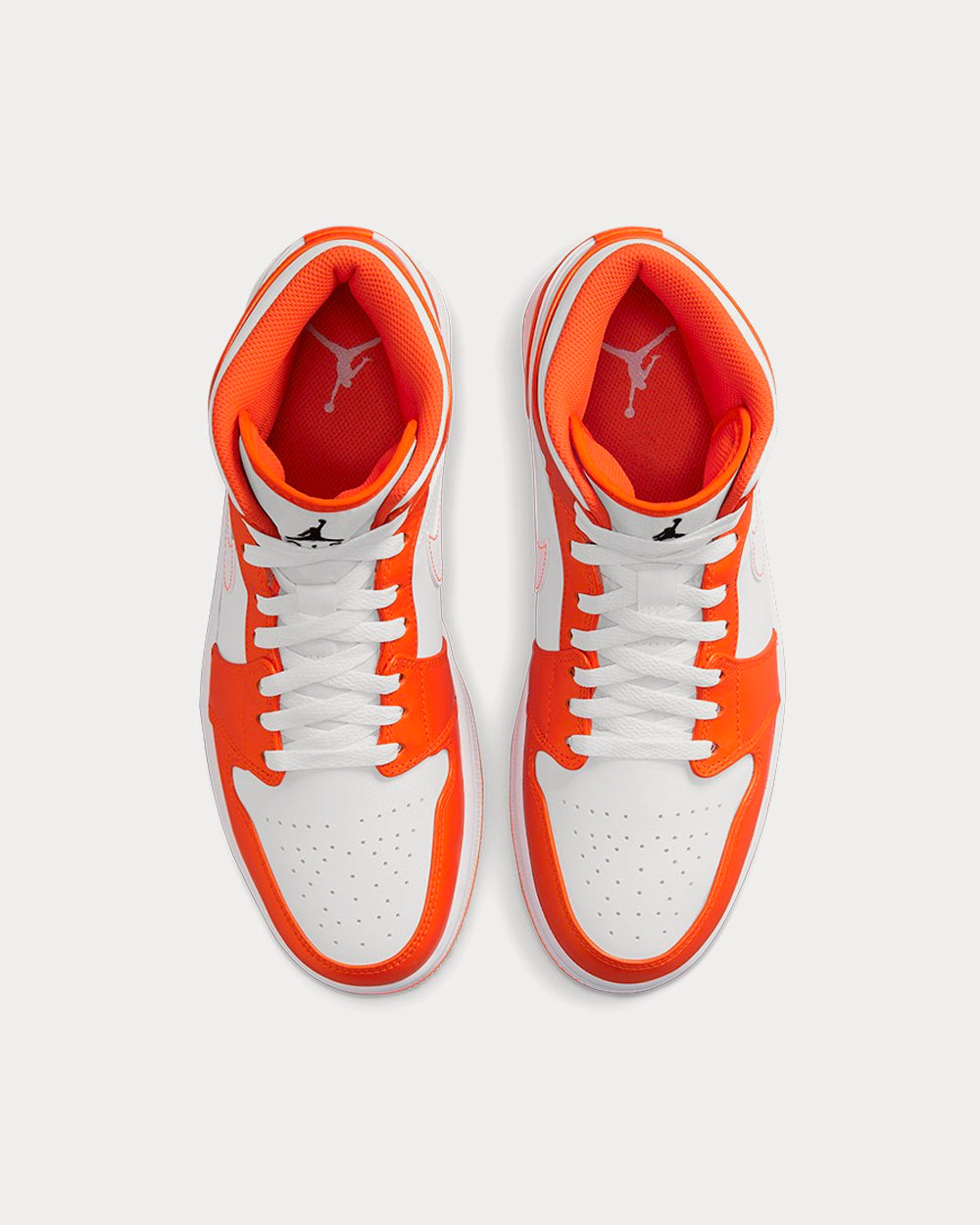 Jordan - Air Jordan 1 Mid Electro Orange High Top Sneakers