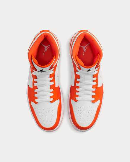 Jordan Air Jordan 1 Mid Electro Orange High Top Sneakers - 2