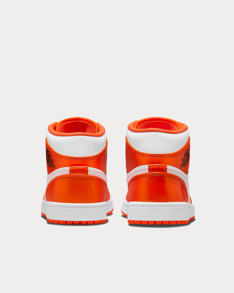 Jordan Men's Air Jordan 1 Mid Electro Orange High Top