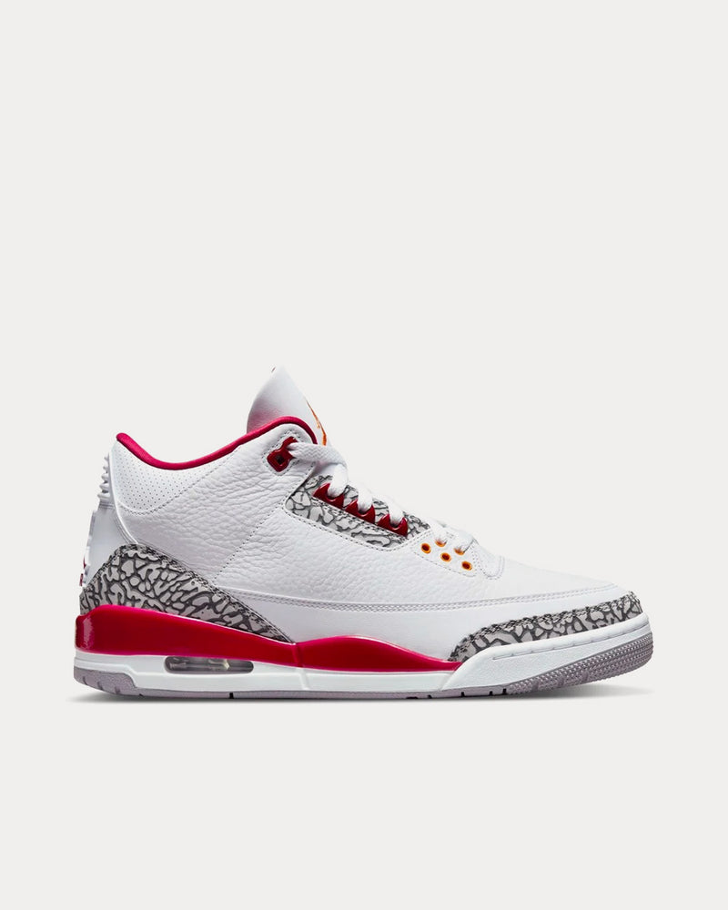 Jordan Air Jordan 3 Cardinal Red High Top Sneakers - 1