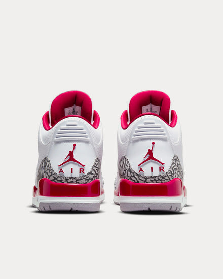 Jordan Air Jordan 3 Cardinal Red High Top Sneakers - 4