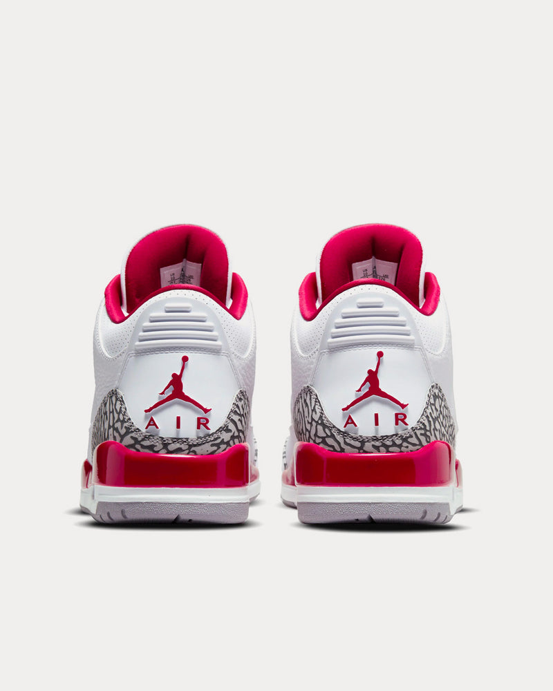 Jordan Air Jordan 3 Cardinal Red High Top Sneakers - 4