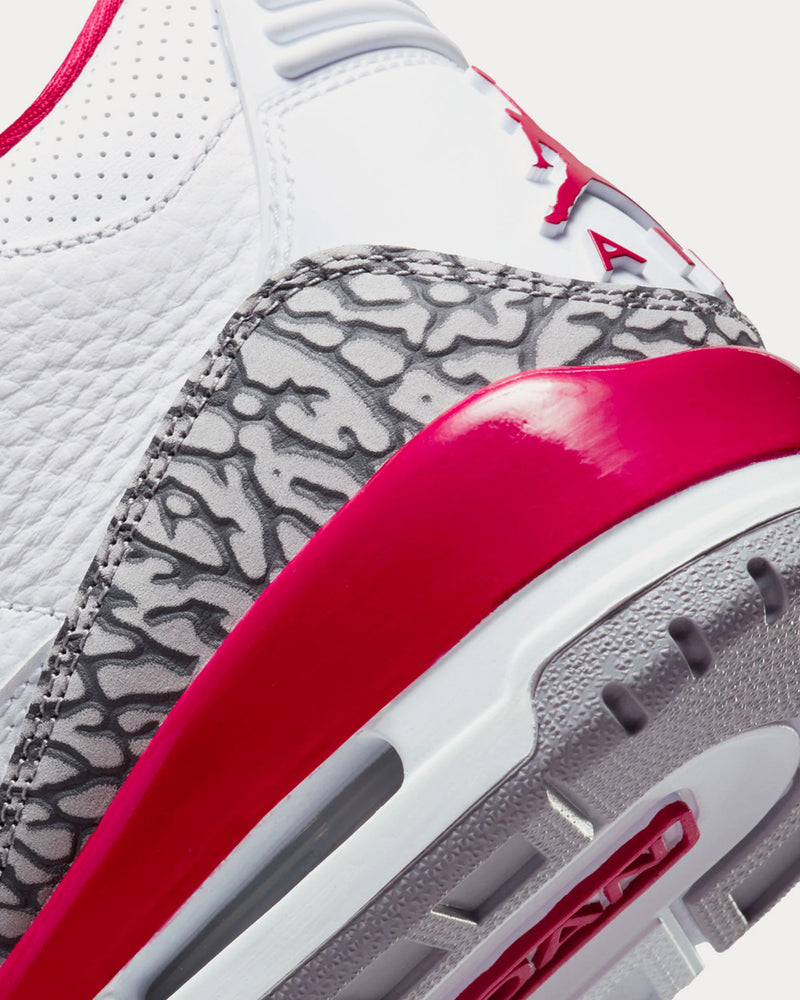 Jordan Air Jordan 3 Cardinal Red High Top Sneakers - 6