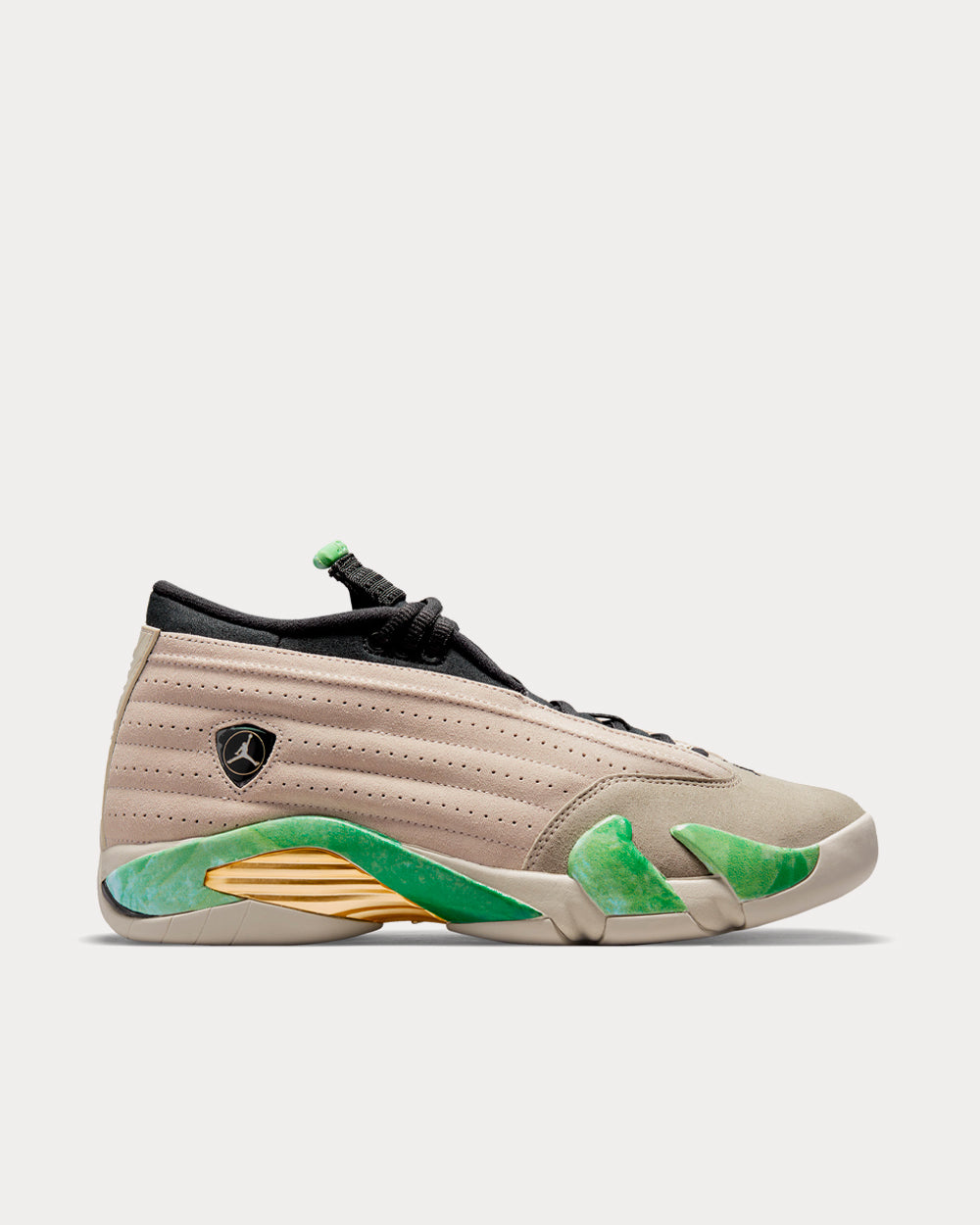 Jordan x Aleali May Air Jordan Retro 14 SP Sand White Black High Top Sneakers Sneak in Peace