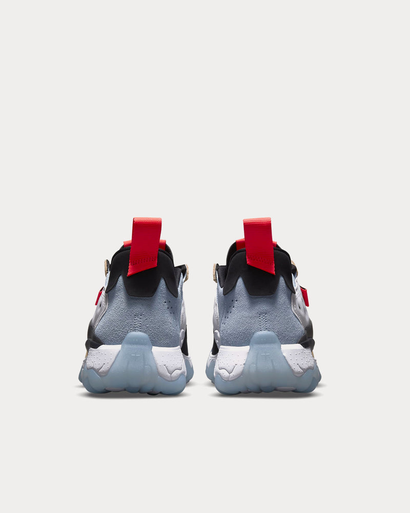 Jordan Delta 2 White / Metallic Silver / Sesame / Flash Crimson Low Top Sneakers - 4