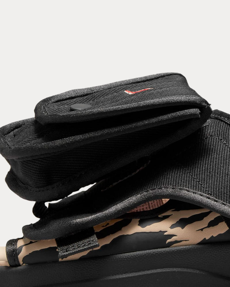 Jordan x SoleFly LS Slide Black / Sport Red Slip Ons - 5