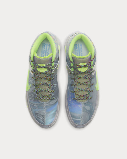 Nike KD13 'Play for the Future' Platinum Tint/Metallic Silver/Royal Pulse/Barely Volt High Top Sneakers - 3