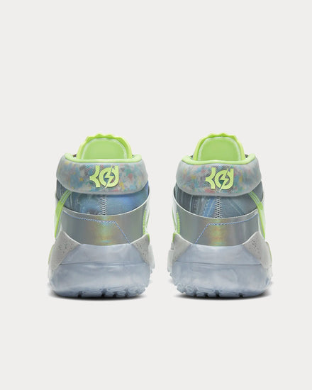 Nike KD13 'Play for the Future' Platinum Tint/Metallic Silver/Royal Pulse/Barely Volt High Top Sneakers - 4
