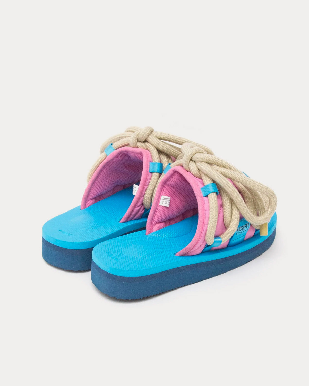 Suicoke x KidSuper - Moto Blue / Pink Sandals