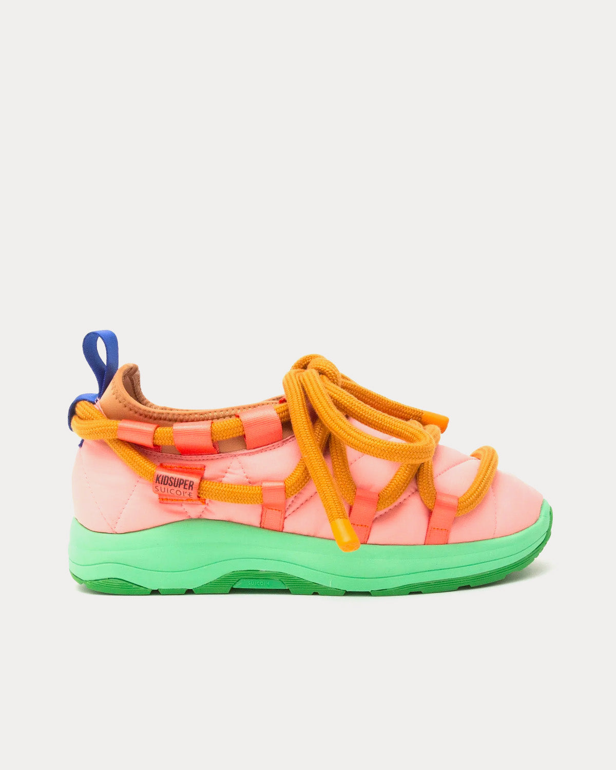 Suicoke x KidSuper Unisex Pepper Peach / Lime Slip Ons