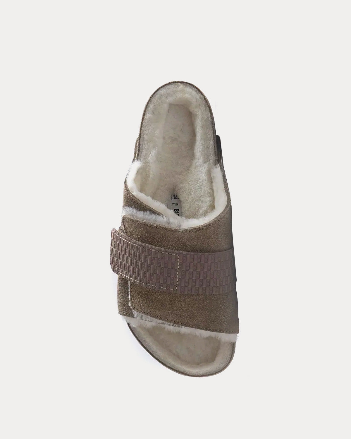 Birkenstock x Kith - Kyoto VL Shearling Taupe Slip On Sandals