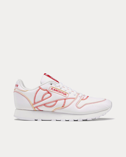 Reebok x Kanghyuk Classic Leather Cloud White / Primal Red / Black Low Top Sneakers - 1