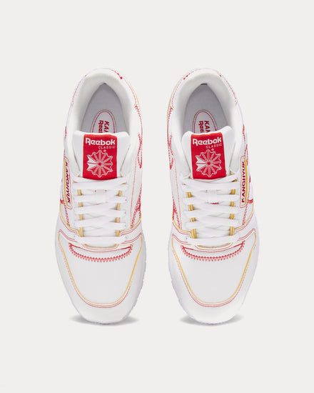 Reebok x Kanghyuk Classic Leather Cloud White / Primal Red / Black Low Top Sneakers - 2