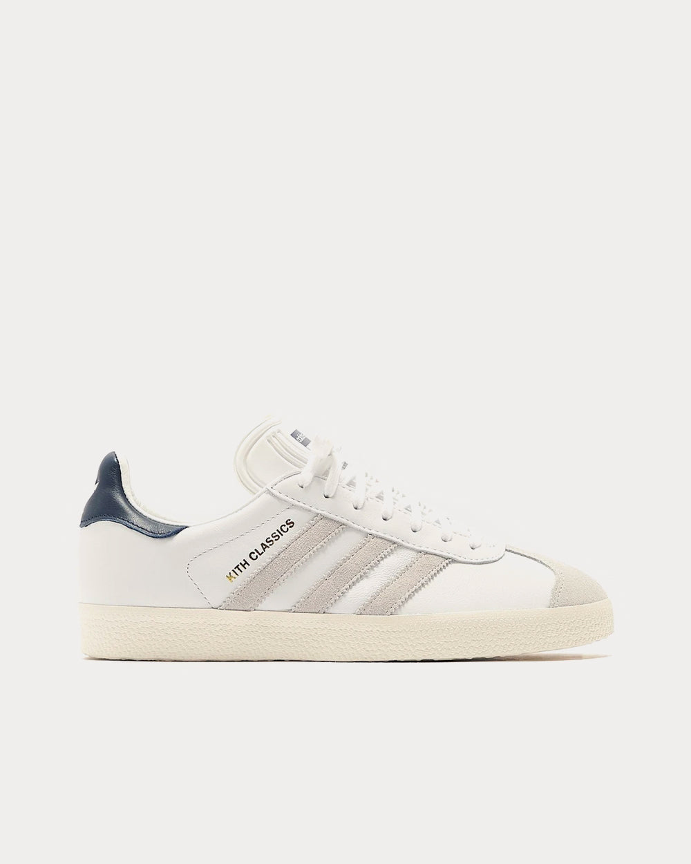 Adidas x Kith Men's Classics Program Gazelle White / Collegiate Blue / Gold  Low Top Sneakers