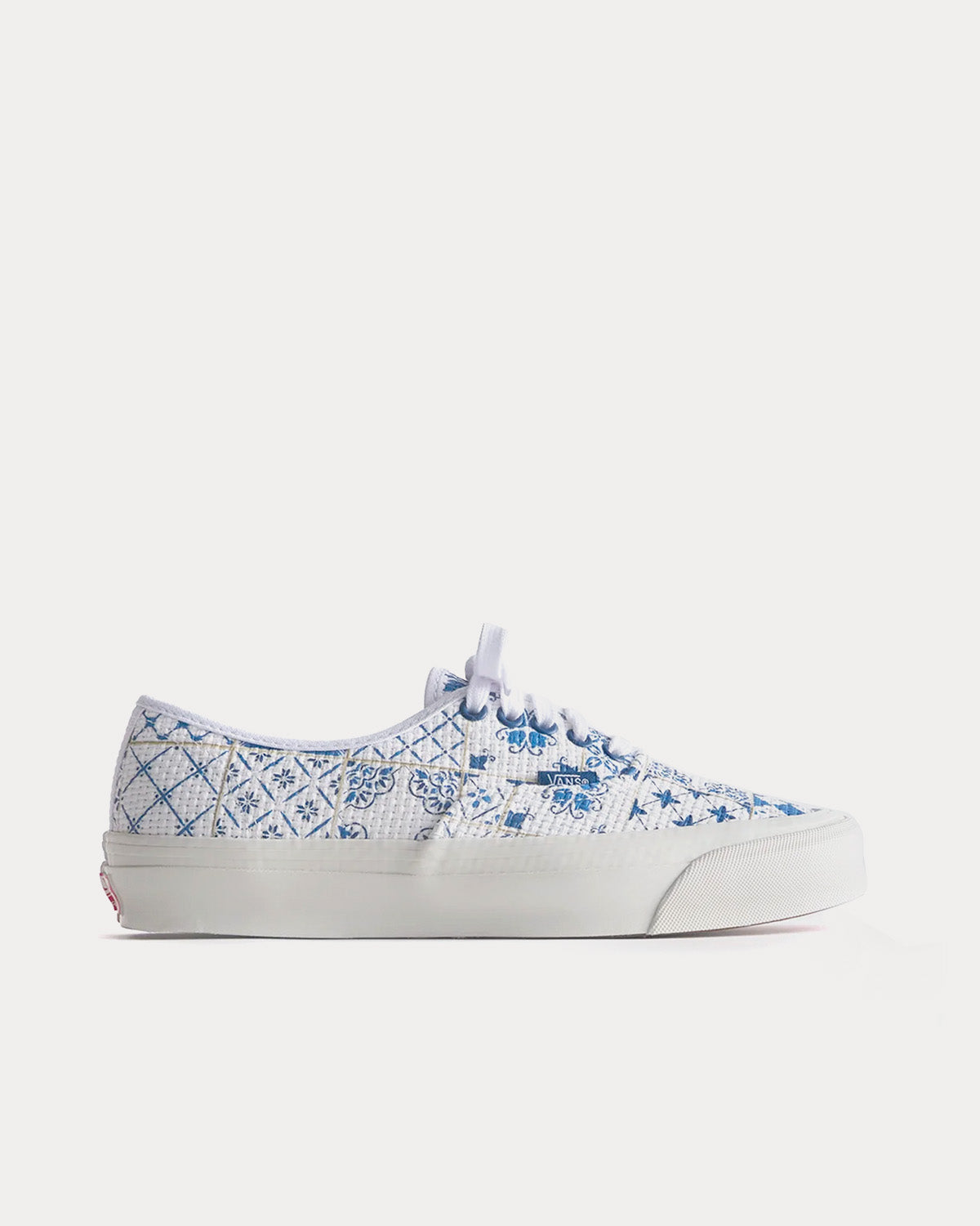 Vans x Kith Unisex Azulejo Tile OG Authentic LX White Low Top Sneakers