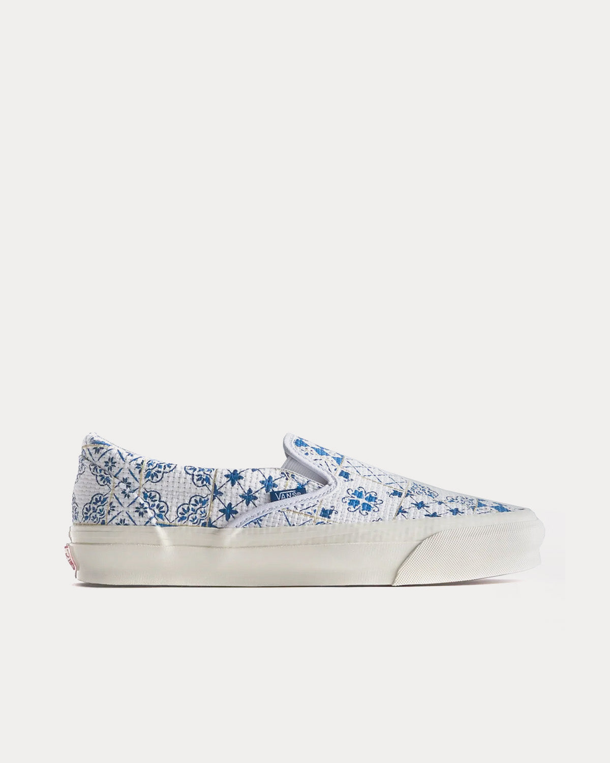 Vans x Kith - Azulejo Tile OG White Slip On Sneakers