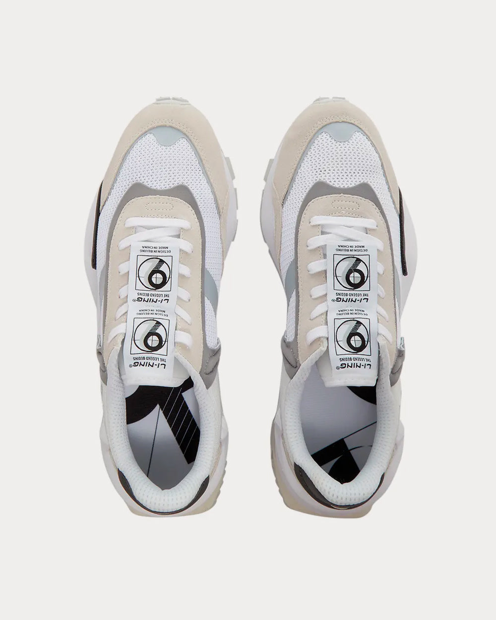 Li-Ning - Cosmos White / Grey Low Top Sneakers