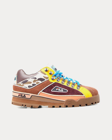 FILA x LN-CC x Flock Together Kingfisher Trailblazer Brown Low Top Sneakers - 1